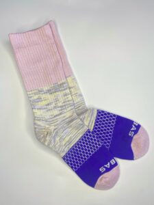 Rosepetal Marl Space Dye Triblock Medium Calf Socks