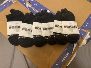 Solid Pique Black Ankle Socks [Small]