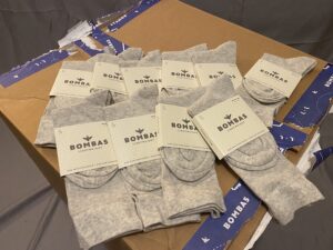Lightweight Marl Gray Crew Socks [Medium]