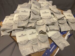 Lightweight Marl Gray Crew Socks [Medium]