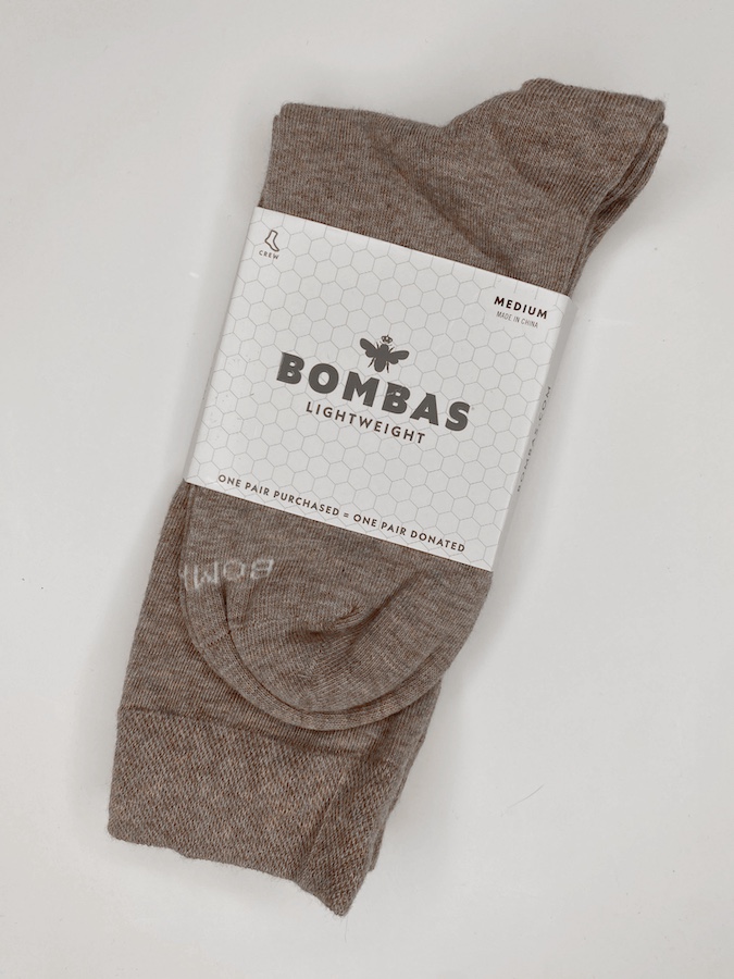 Lightweight Gray Crew Socks [Medium]