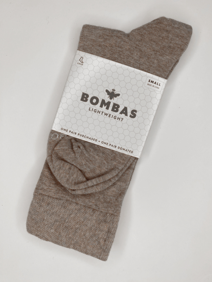 Lightweight Gray Crew Socks [Small]