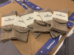 Lightweight Gray Crew Socks [Small]