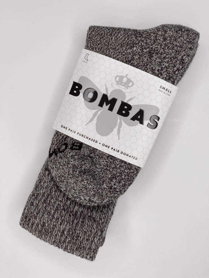 Dark Gray - Marl Crew Socks [Small]