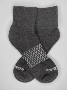 Dark Charcoal - Solid Pique Quarter Socks [Medium]