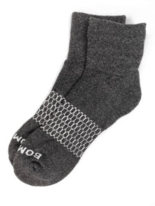 Dark Charcoal - Solid Pique Quarter Socks [Medium]