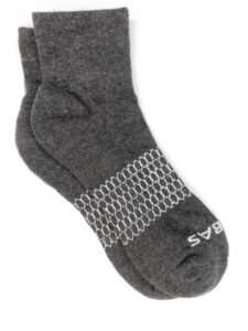 Dark Charcoal - Solid Pique Quarter Socks [Medium]