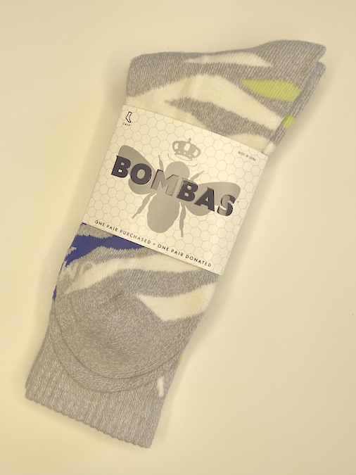 Dovegrey Marl Zebra Calf Socks  [Medium]