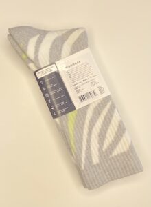 Dovegrey Marl Zebra Calf Socks  [Medium]