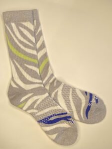 Dovegrey Marl Zebra Calf Socks  [Medium]