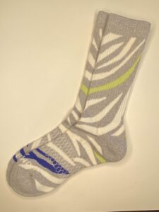 Dovegrey Marl Zebra Calf Socks  [Medium]