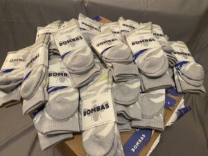 Dovegrey Marl Zebra Calf Socks  [Medium]