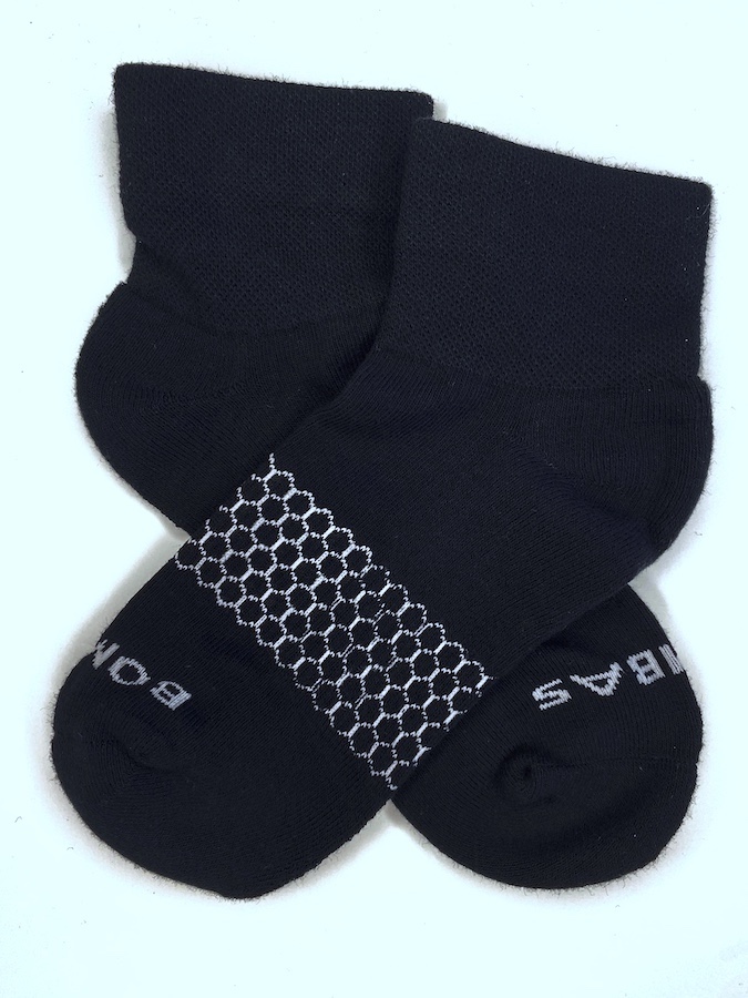 Bombas Classic Marl Quarter - Black Socks Medium