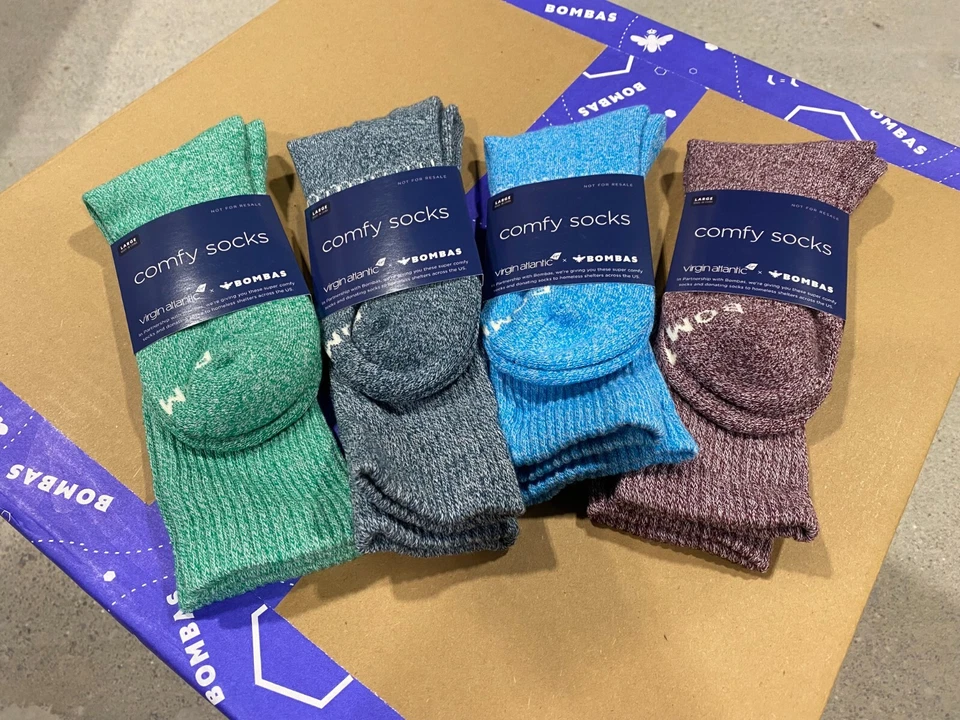 Bombas Calf Socks Large Cool Marl Assorted 4-Pack