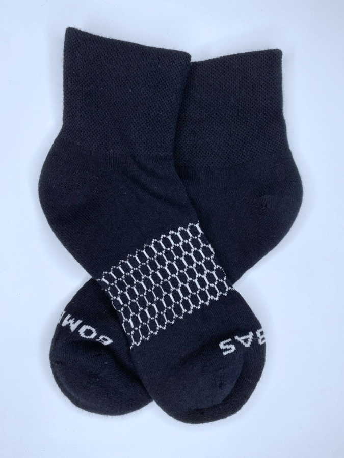 Bombas Classic Marl Quarter - Navy Socks Medium